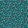 Printed Popelin PUCY Fir / Vivid Multicolored